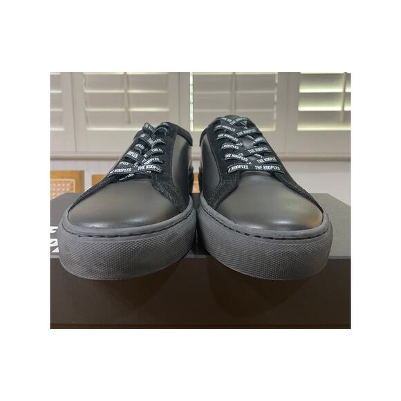 The Kooples Men's Calfskin Leather Sneakers w/ Vinyl Black Size 11 US 42 EU NIB - Picture 7 of 13